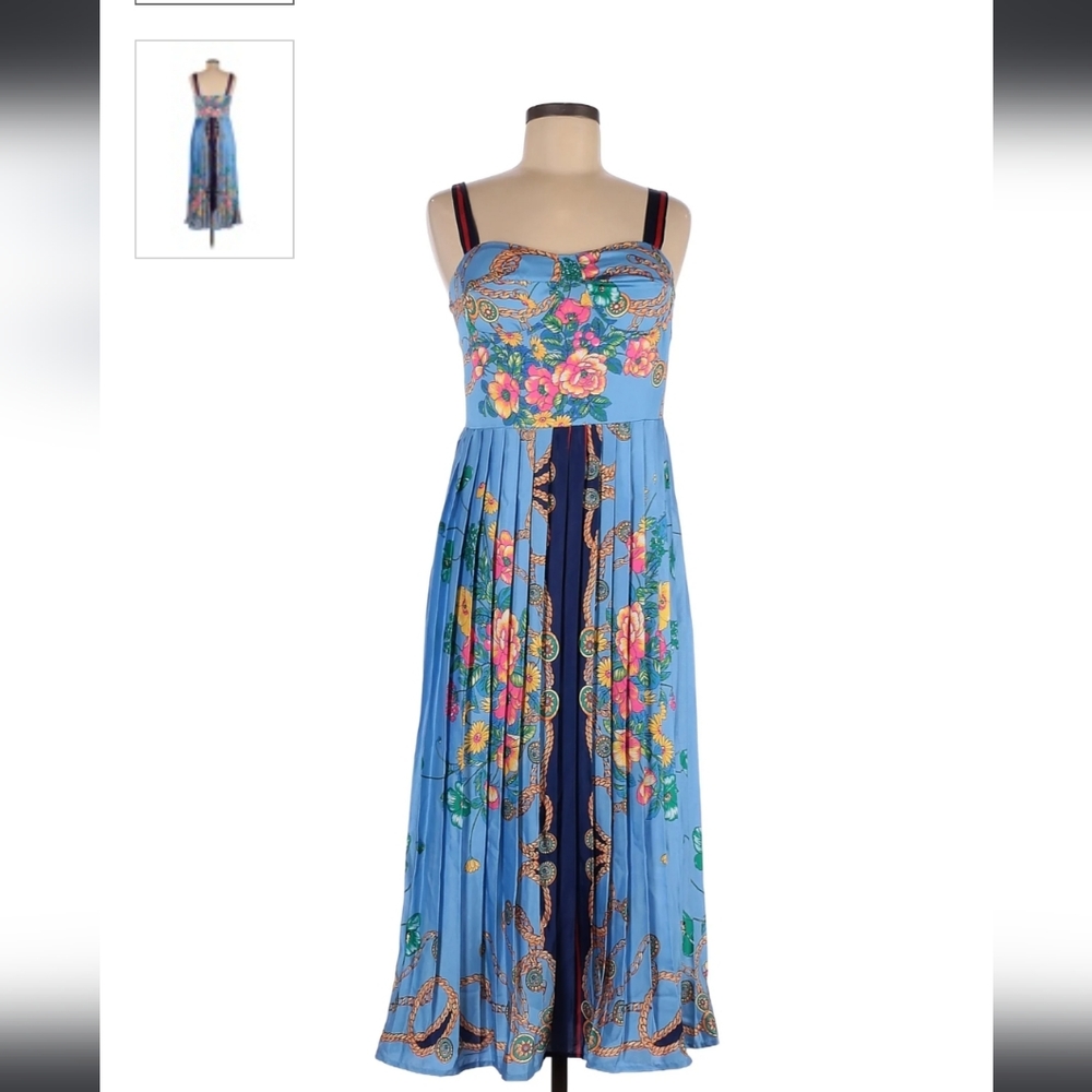 Brand new w/tag Stunning sophisticated dress by Dalia MacPhee Blue Multi dress
